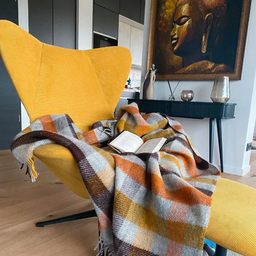 GOTLAND-TAKARÓ-SÁRGA-BARNA-NARANCS