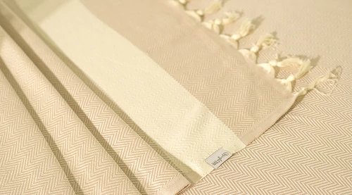 BrightMe Hamptons takaró - drapp