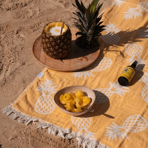BrightMe Belize törölköző - PINEAPPLE SÁRGA
