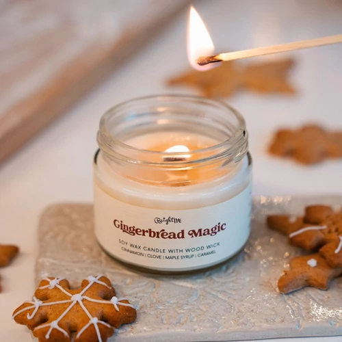 Gingerbread magic mézeskalács illatú szójagyertya