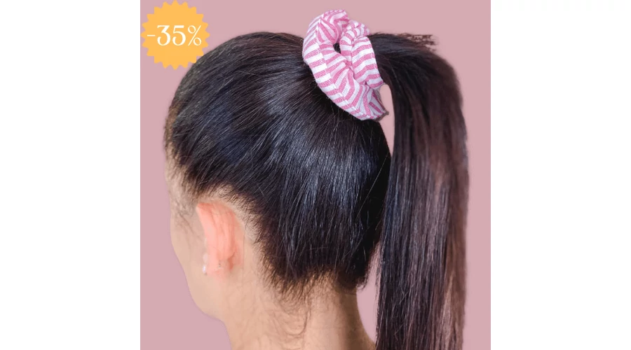 Csíkos scrunchie - Rózsaszín Csíkos scrunchie - Rózsaszín
